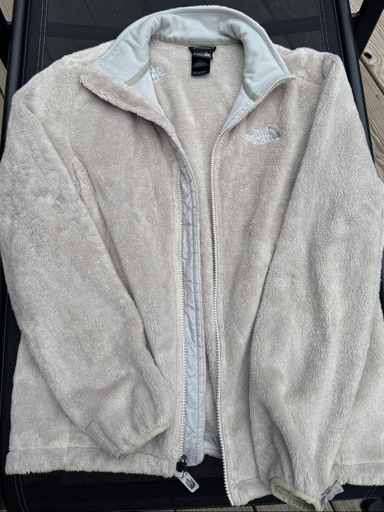 The North Face Jackets & Blazers - The North Face Women's Light Beige Teddy Fleece Full-Zip Jacket